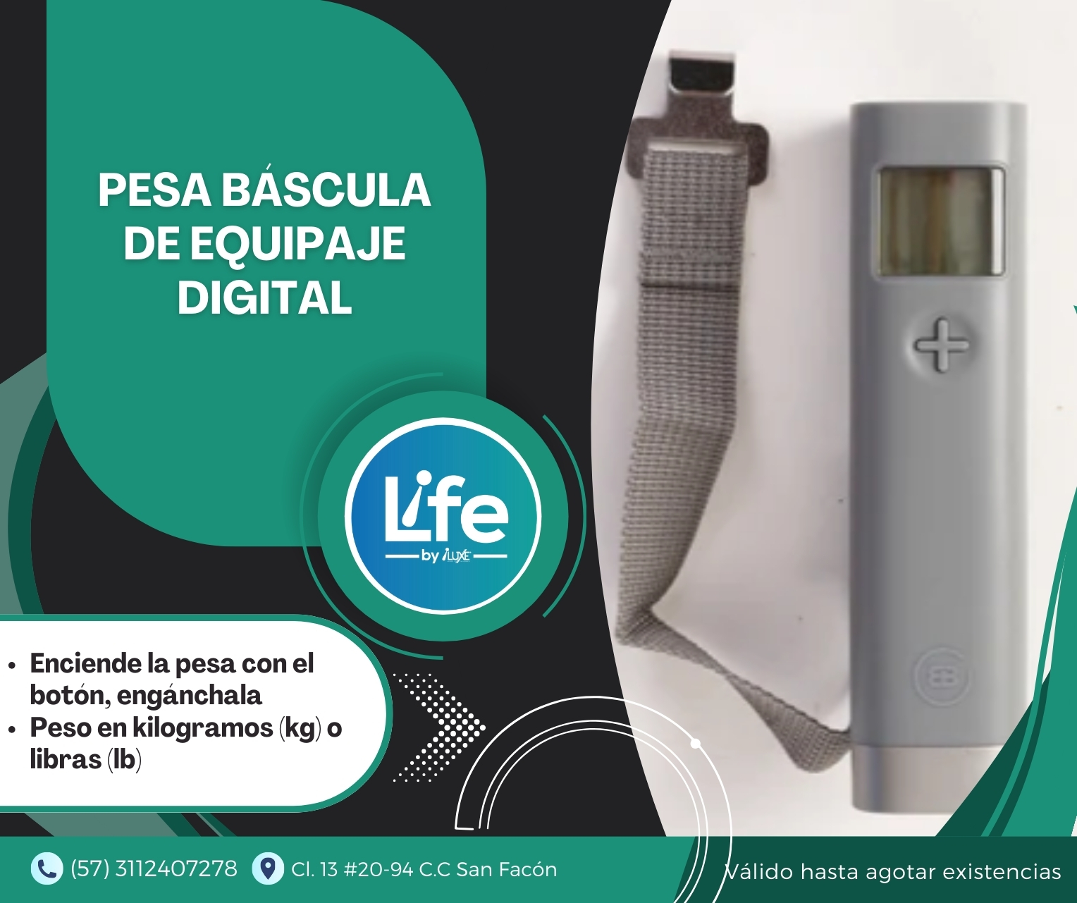 Miniatura 4 de Pesa Báscula De Equipaje Digital - Porta